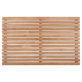 Nordic Style Teak Shower Mat with slats for secure footing and water drainage
