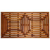 Nordic Style Teak Shower Mat wood platform shows durable spa-grade warmth for indoor and outdoor spaces.