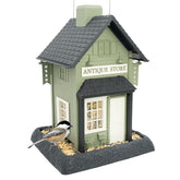 North States Antique Store birdfeeder chimney highlights easy refilling outdoors