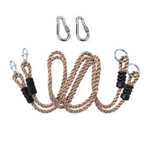NOSTIFY 2PC extension strap around a tree branch for quick, damage-free swing setup.