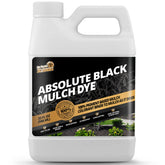 Not Rocket Sciences 32oz Absolute Black Mulch Dye bottle showing rich color for rejuvenating mulch