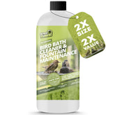Not Rocket Sciences Bird Bath Cleaner bottle showing easy dosing for clear water.