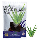 Nova-TERRA Aloe Vera potting soil bag promotes drainage for indoor growth.