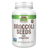 NOW Foods broccoli seeds for sprouting producing fresh, fiber-rich sprouts.