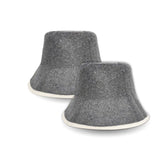NOWHYX wool sauna hat in soft grey felt for breathable, comfortable sessions.