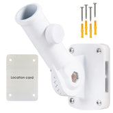 NQ flag pole holder front view shows rugged aluminum exterior for outdoor flag displays.