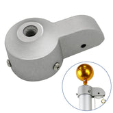 NQ flag pole truck with nylon pulley for easy flag raising.