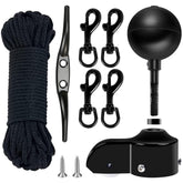 NQ flagpole ball top 3in black finish adds durable decorative touch