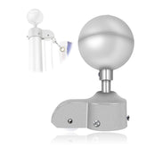 NQ flagpole silver ball topper adds rust-free, elegant outdoor display.