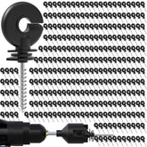 NQN electric fence screw-in ring insulator 300-pack ready for secure wire mounting.