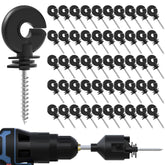NQN electric fence screw-in ring insulator for secure fencing connections