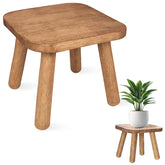 NtrlQidu solid wooden stool with 9.3-inch height for tight spaces