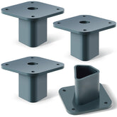 Nuanchu T-post mounting plate dual pack for secure outdoor fixtures.