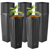Nuenen 30-pcs tall tree pots, stackable for space-saving indoor and outdoor gardening.