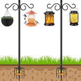 NUERPO adjustable shepherd hook 80inch with versatile outdoor hanging options