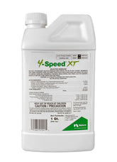 Nufarm 4-Speed XT bottle front view for fast broadleaf weed control on turf