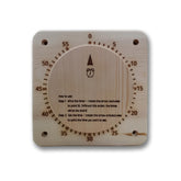 NUIBY Battery-Free 55-Min Sauna Timer front view with audible alert for relaxation.