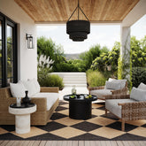 nuLOOM Sabina Diamond Trellis 8x10 rug suitable for outdoor spaces with easy maintenance.