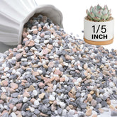 NUPICK pebbles top-down view for decorative planters and moisture control