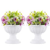 NUPTIO classic urn planter front view, ideal outdoor entryway display