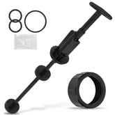 NURATIT 263055 piston shaft front view showing precise Pentair valve compatibility