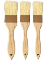 NXRACSH pastry brush, 1-inch head, natural boar bristles for even butter application.