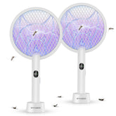 Nymrix electric fly swatter focused on 4100V kill for fast insect control