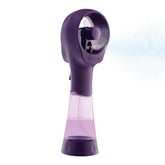 O2COOL Elite Misting Fan Purple front view showing portable cooling on the go