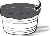 OAKENZ half-barrel liner waterproof inside a planter to prevent leaks.
