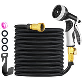 Ocean Ice Garden Hose 50 ft with brass connectors, leakproof and durable for year-round use