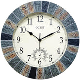 OCEST 13-inch outdoor clock front view with large numerals for easy visibility.