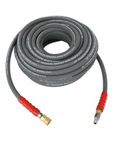 OCPTY hot water hose 100ft delivers high-pressure cleaning with a 3/8 inch inner diameter.