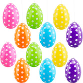 Octaday 12-pack inflatable Easter eggs in 30x40 cm, ideal for bright yard displays.