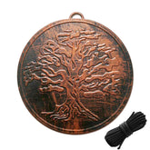 ODRODR replacement wind catcher with tree of life round design for outdoor wind chimes.