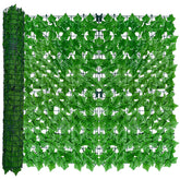 ODTORY artificial ivy fence panel close-up with textured leaves for instant privacy.