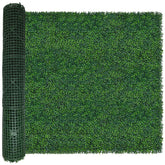 ODTORY artificial ivy roll close-up showing dense 3D leaves for privacy.