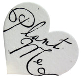 Of The Earth wildflower seed paper heart tag set of 50 for eco-friendly wedding favors