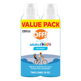 OFF! bug spray bottle front shows fragrance-free formula for family protection