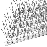 OFFO Bird Spikes with stainless base, 5.1 ft coverage, deters roosting birds