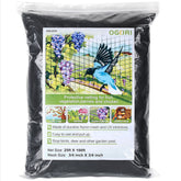 OGORI bird netting close-up shows heavy-duty nylon for durable garden protection.