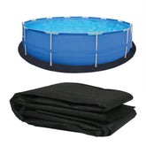 Ogrmar 18ft round pool liner pad being installed under the liner for protection