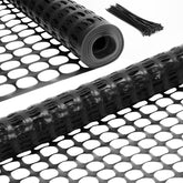 Ohuhu garden fence roll 4x100ft shown in a yard setting, versatile outdoor barrier.