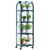 Ohuhu mini greenhouse demonstrates easy assembly and locking wheels for flexible placement