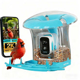 OIRHNL Smart Bird Feeder camera view for close backyard observation.