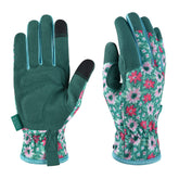 OIZEN gardening gloves with touchscreen-friendly fingertips for easy device use