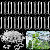 OJYUDD tomato hooks with string for upright plant support.