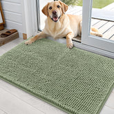 OLANLY dog door mat showing moisture absorption keeps entryways dry