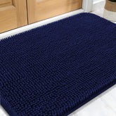 OLANLY dog door mat traps moisture at the entryway, muddy paws ready for cleanup.
