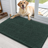OLANLY dog door mat with muddy paws focus traps dirt at the entry.