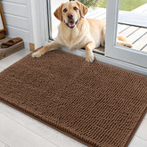 OLANLY dog door mat 36x24, muddy paws focus, keeps entryways cleaner.